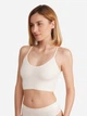 Бюстгальтер без кісточок Giulia Cami Top Braid S/M Ванільний (4823116929708) - зображення 1