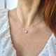 Серебряная цепочка колье с подвеской на цепочке 40 - 45 см серебро 925 пробы Родированное 1602кол 1.82г - изображение 9