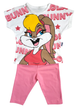 Комплект для девочки футболка и лосины принт Lola Bunny 92 розовый - изображение 4