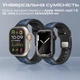Ремешок Promate SiliBand-DC для Apple Watch 42/44/45/49 мм Blue (siliband-dc.blue) - изображение 6