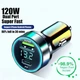Швидкий зарядний пристрій від прикурювача 240W 1 USB + 1 Type-C PD з цифровим дисплеєм для ноутбуків, планшетів, смартфонів Apple iPhone, iPad, MacBook, Huawei, Honor, Xiaomi, Samsung, OPPO, Redmi, Realme 604 - зображення 2