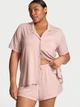 Женская пижама (Шорты+Рубашка) Victoria's Secret (2664486213794) Modal Soft Short Pajama Set XL розовая - изображение 1