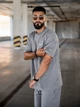 Спортивный костюм мужской oversize летний с футболкой серый комплект шорты и футболка оверсайз с принтом Lite M - изображение 3