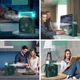 Портативный мини-кондиционер Air Cooler Fun, настольный вентилятор с увлажнителем воздуха Зеленый ACF-9090-Green - изображение 3