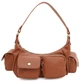 Жіноча сумка Monsen компактна сумка через плече з екошкіри коричнева crossbody shoulder bag 52010 - зображення 1