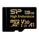 Карта пам'яті Silicon Power 128GB microSDXC class 10 UHS-I U3 V30 A1 High Endurance (SP128GBSTXDV3V1HSP) (249850) - зображення 1