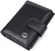 Чоловічий шкіряний гаманець ST Leather чорний вертикальний компактний wallet для карт і документів 51549 - зображення 1