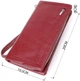 Женский кошелек-клатч ST Leather из натуральной кожи бордовый с отделением для телефона 56468 - изображение 3