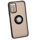 Чехол Fiji Colorframe для Xiaomi Redmi 9T матовый бампер с кольцом Black - изображение 1