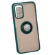Чохол Fiji Colorframe для Xiaomi Redmi 9T матовий бампер з кільцем Green - зображення 1