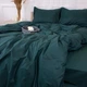 Простынь на резинке MirSon двуспальная 180х190+25 см Poplin Line 091 Emerald Поплин (2200006290421) - изображение 5