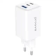 Сетевое зарядное устройство Proove Pocket GaN 65W USB/2хType-C белый (WCPG65121202) - изображение 1
