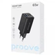 Сетевое зарядное устройство Proove Pocket GaN 65W USB/2хType-C черный (WCPG65121201) - изображение 2