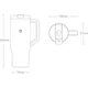 Термокружка Mijia Straw Mug 1L BHR9540GL White - изображение 8