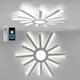 Управляемая LED люстра Esllse TERESA 70W R APP "солнышко" с пультом и приложением для смартфона 550x50-WHITE - изображение 5