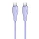 Кабель Type-C на Type-C Baseus Pudding Series Fast Chargingf Data Cable (1.2m, 100W, 5A, 480 Mbps). Purple - зображення 2