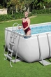 Каркасный прямоугольный бассейн Bestway Power Steel 56456BW 412×201×122 см с фильтром, 8124 л, Серый - изображение 4