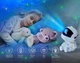 Нічник Астронавт Космонавт сидячий маленький проектор зоряного неба з галактичною проекцією потужний колір білий - зображення 3