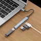 Концентратор конвертор USB Hub Kakusiga KSC-752 Type-C на 4 порта USB 3.0 / USB 2.0x3 - изображение 5