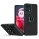 Чохол Fiji Colorframe для Motorola G24 матовий бампер з кільцем підставкою Green - зображення 1