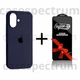 Чохол силіконовий Premium Silicone Case Full Cover для Apple iPhone 16 midnight blue + Подарунок Захисне скло ESD Mietubl для Apple iPhone - зображення 1