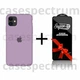 Чехол силиконовый Premium Silicone Case Full для Apple iPhone 11 Grape + Подарок защитное стекло ESD Mietubl для Apple iPhone - изображение 1
