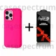 Чехол силиконовый Premium Silicone Case Full для Apple iPhone 14 Pro Max bright pink + Подарок защитное стекло ESD Mietubl для Apple iPhone - изображение 1