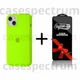 Чехол силиконовый Premium Silicone Case Full для Apple iPhone 13/14 lime green + Подарок защитное стекло ESD Mietubl для Apple iPhone - изображение 1