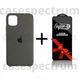 Чехол силиконовый Premium Silicone Case Full для Apple iPhone 11 Dark Gray + Подарок защитное стекло ESD Mietubl для Apple iPhone - изображение 1