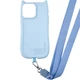 Чехол с шнурком GETMAN Cat with straps для iPhone 15 Pro (6.1") Blue - изображение 2
