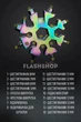 Мультитул викрутки 18 в 1 у вигляді сніжинки SNOW FLAKE WRENCH TOOL (чорний) - зображення 3