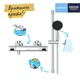 Набір змішувачів Grohe Quickfix термостат для душу із душовим гарнітуром Precision Flow THM та змішувач для раковини StartEdge S-Size UA202503TE - зображення 9