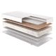 Матрац ортопедичний дитячий USLEEP Little White 60x120 см - зображення 1