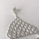 Слейв-браслет на руку з каблучкою та зі стразами "Cascade Crystal" Honey Fashion Accessories сріблястий (12055/5) - изображение 5