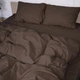 Простынь на резинке MirSon детская 70x140+10 см 19-1217 Chocolate Perla Ranforce Elite (2200007098811) - изображение 1