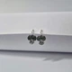Серебряные женские серёжки серьги Совы с Зелеными глазками серебро 925 пробы Черненное 2148 4.00г - изображение 3