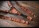 Шкіряні чоловічі підтяжки ручної роботи Klausberg Leather на карабінах; коньячного кольору 110-125см (KLS-125CGK) - зображення 3