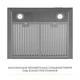 Витяжка Т-подібна Weilor MIST WTX 68 INOX (1200 м3/г, 3 швид., кнопкове кер.) 300367 - зображення 8