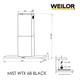 Витяжка декоративна Т-подібна WEILOR MIST WTX 68 BLACK - изображение 14