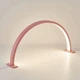Бестеневая настольная LED лампа-полумесяц HD-40х (40 см) на 50 Вт. для освещения Розовый - изображение 1