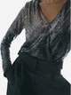Боди-блуза женская H&M 1199877001c21 M Черная (1000000047165) - изображение 4