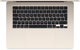Laptop Apple MacBook Air 15.3" M4 16/256GB 2025 (MW1J3RU/A) (QWERTY+cyrylica) Starlight - obraz 2