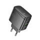 Зарядное устройство HOCO CS63A Bright PD65W 1xUSB 1xType-C charger EU Black (6942007638470) - изображение 4