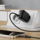 Мережевий зарядний пристрій ACEFAST A106 PD45W GaN (USB-C + USB-A) Charger (EU) Black - зображення 6