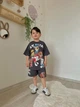 Детский костюм летний (футболка + шорты) для мальчика Щенячий патруль 134-140 см графит - изображение 2