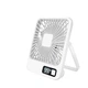 Вентилятор портативный с регулировкой на 180° и дисплеем USB White 020p - изображение 1