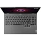 Ноутбук Lenovo LOQ 15ARP9 (83JC00A2RM) Luna Grey, Екран 15.6" IPS (1920x1080) Full HD 144 Гц, матовий / AMD Ryzen 77435HS RTX 4070, 8 ГБ / LAN / Free DOS / 2.38 кг / сірий - зображення 3