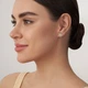 Сережки LUNET з комбінованого золота, з діамантами 335221121 - изображение 2
