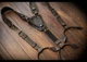 Шкіряні чоловічі підтяжки ручної роботи Klausberg Leather на шкіряних петлях; темно-шоколадного кольору 100-115см (KLS-115CHL) - зображення 3