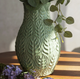 Wazon HOMLA Natto ceramiczny z tłoczeniami pistacjowy 15 x 24 cm (5904183885919) - obraz 6